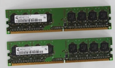 2x Infineon 512MB 1Rx8 PC2-4200U-12-D0 Memory (1gb total ram) - Image 1 of 4