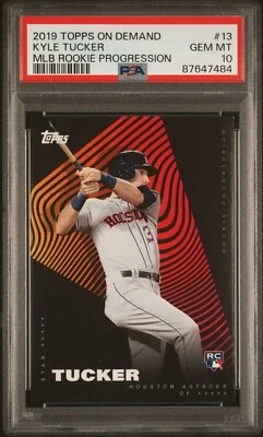 2019 TOPPS ON DEMAND KYLE TUCKER #13 MLB ROOKIE PROGRESSION PSA 10 GEM MINT CUBS - Image 1 of 3