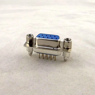 D-SUB DB9 9 Pin Female DIP PCB Straight Solder Connector Socket Adapter 2 Rows - Image 1 of 4