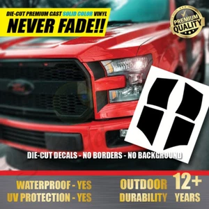 FORD F-150 & Raptor Headlight Decal Set Racing Stripe Stickers 2015 2016 2017 - Picture 1 of 7