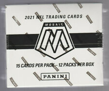 2021 Panini Mosaic Nfl Football Factory Sealed Cello Box - 12 Packs Of 15 Cards