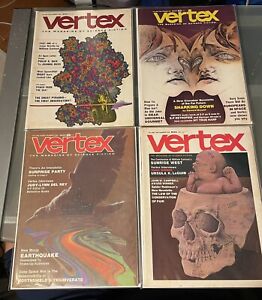 Lot Of (4) - VERTEX The Magazine Science Fiction - Vintage