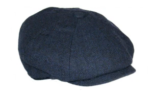 Herringbone Baker Boy Hat UK Peaky blinders Style Newsboy Gatsby Ivy Cap for Men - Picture 1 of 9