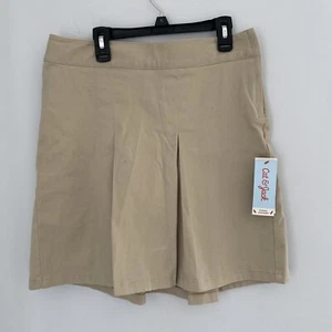 Cat & Jack Girls Pleated Front School Uniform Khaki Skort Size 16 NEW - Picture 1 of 9