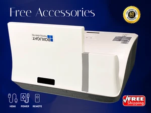 DLP Projector 3500 Lumens Ultra Short Throw PC 3D Ready HDMI - 4K Input Support - Picture 1 of 12