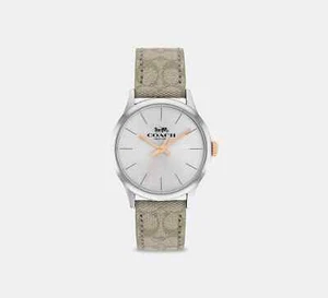 Nuevo reloj de pulsera Coach para mujer rubí, 32 mm marfil, resistente al agua 99 pies - Imagen 1 de 4