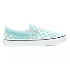 aqua checkered vans