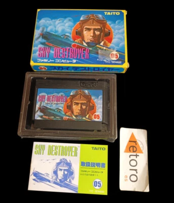 SKY DESTROYER NINTENDO NES famicom JAPONES Taito Complete - Imagen 1 de 3