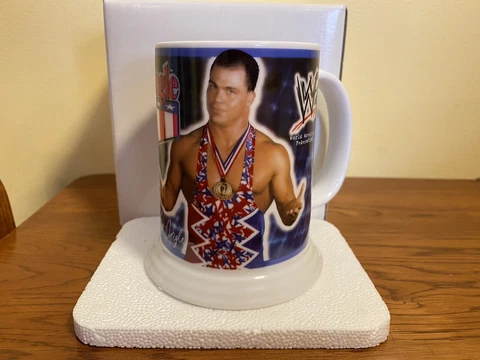 2001 Danbury Mint WWF Kurt Angle & II Too Cool Collectible Stein WWE Cover