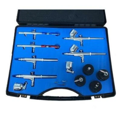 Automotive Velocity Airbrush Kit Touch Up Paint Spray 0.3mm .035mm Professional - image 1 of 2
