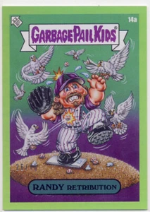 Cubo de basura para niños 2023 GPK X MLB GROSS verde 14a Randy Johnson 26/75 - Imagen 1 de 1