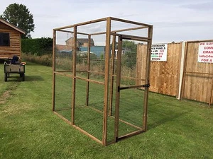 Pet Run Outdoor Animal Pen 6ft x 3ft 19G Rabbit Chicken Duck Guinea Pig Cage - Picture 1 of 4