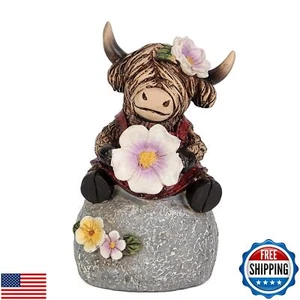 Leekung Highland Cow Garden Statue Decor - Outdoor and Indoor Decorations,Hig - Picture 1 of 5