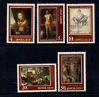 RUSSIA NOYTA CCCP 1987 WEST EUROPEAN ART IN HERMITAGE SET OF 5 MINT NEVER HINGED