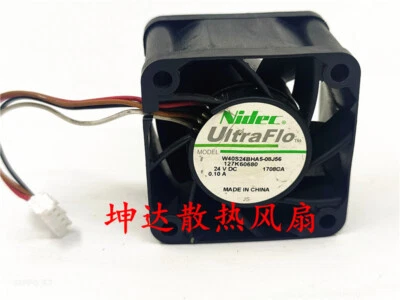 NIdec W40S24BHA5-08J56 4028 24V 0.10A inverter cooling fan - Image 1 of 3