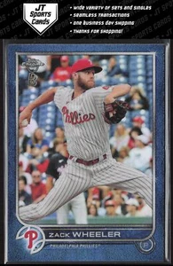 2022 Topps Chrome Ben Baller Zack Wheeler 207 Blue Refractor /75 Phillies - Picture 1 of 2