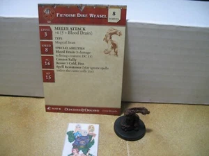 =Dungeons and Dragons D&D ABERRATIONS Fiendish Dire Weasel 31/60 con tarjeta= - Imagen 1 de 1