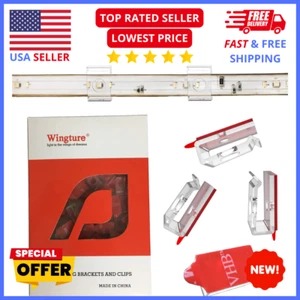 LED Strip Light Mounting Brackets - Self-Adhesive Clips for 14mm/15mm LED Strips - Picture 1 of 8