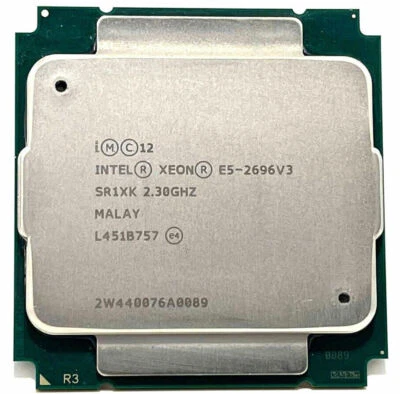 Intel Xeon E5-2696 V3 OEM SR1XK 2.3GHz 18-Core LGA 2011-3 Server CPU Processor - Image 1 of 3