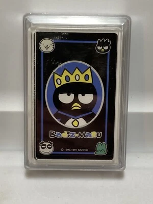 Vintage 1997 Sanrio Smiles Bad Badtz Maru 3.5" Playing Cards & Case SEALED - Image 1 of 4