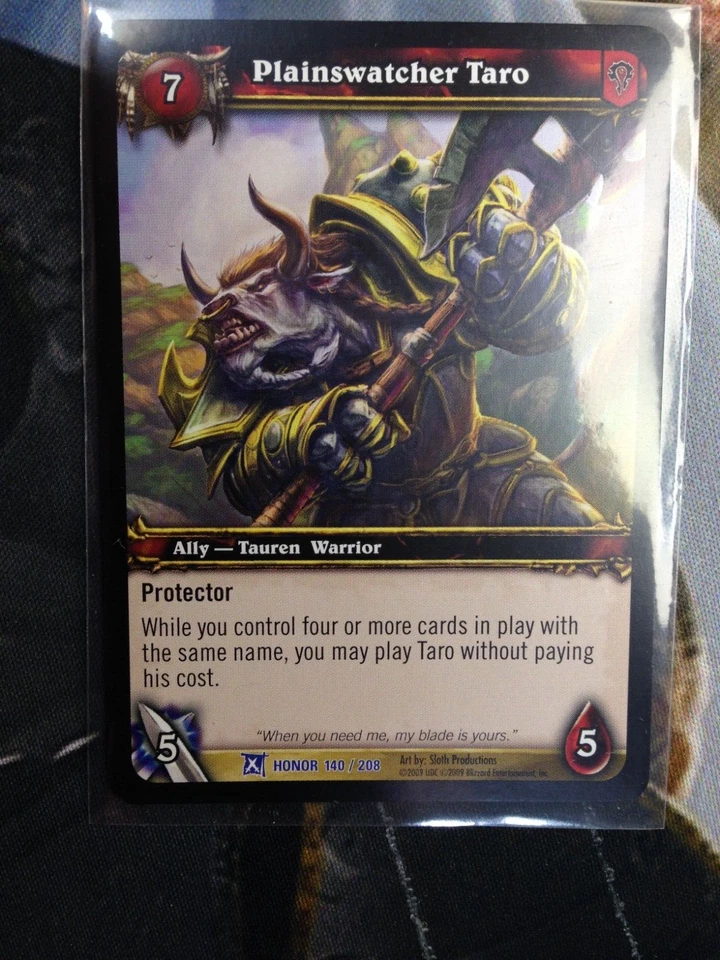 World of Warcraft (WOW) Fields of Honor "Plainswatcher Taro" 140/208 X1 - Image 1 of 1