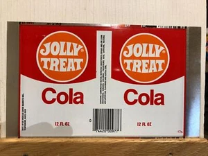 Bidone bibite piatto in acciaio srotolato vintage Jolly Treat Cola - Foto 1 di 1