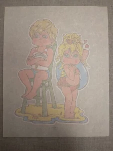 1974 Vintage ROACH “Heat Transfer” LIFEGUARD (Young Boy & Girl) 8x10 - Picture 1 of 2