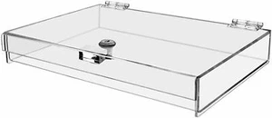 Displays2buy 16" x 8" x 1 1/2" Locking Security Showcase Safe Box Displays - Picture 1 of 1