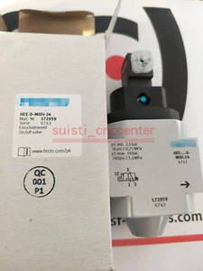 Válvula de encendido/apagado Festo HEE-D-MIDI-24 172959 HEEDMIDI24 nueva en caja - Imagen 1 de 1