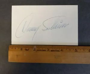 AUTO RACER/ INDY DANNY SULLIVAN HAND SIGNED 3X5 CARD W/COA JSA AVAIL FREE S&H ND - Picture 1 of 2