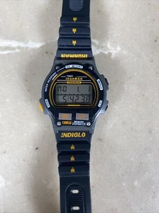Vintage 90s Timex Ironman Womens Indiglo Digital Alarm Chronometer Watch - Picture 1 of 8