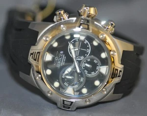 Invicta Men's Excursion Chronograph Black Dial Black Polyurethane Watch 14086 - Picture 1 of 5