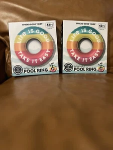 1 INFLATABLE POOL RING 42" DIAMETER BRAND NEW (2 Available) - Picture 1 of 6