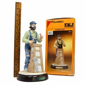 In Box EMMETT KELLY "TISCHLER" CLOWN #9613 Porzellan PROFI SERIE um 1988 - Bild 1 von 5