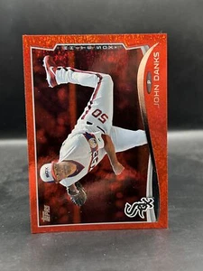 2014 Topps #395 John Danks Red Foil - Picture 1 of 2