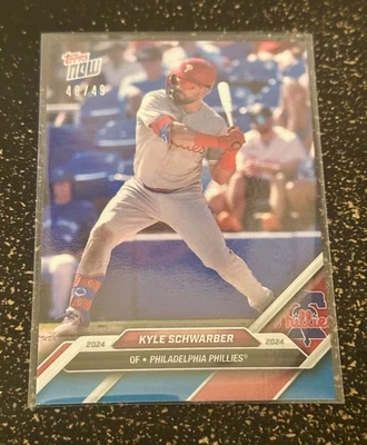 2024 Topps Now Serial Numbered KYLE SCHWARBER #OD-188 (48/49) - Image 1 of 2
