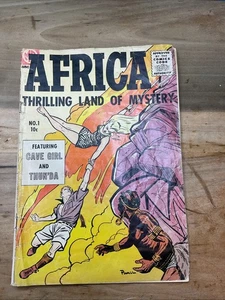 AFRICA #1-1955-ME-BOB POWELL-CAVE GIRL-THUN'DA Low Grade Shlf4 - Picture 1 of 13