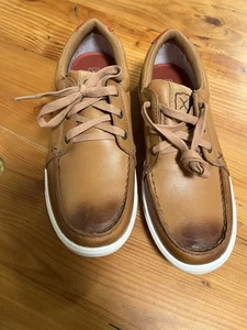 Zapatos con cordones de cuero bruñido Twisted X para mujer - Puntera sin usar - WCA0047 talla 8M - Imagen 1 de 8