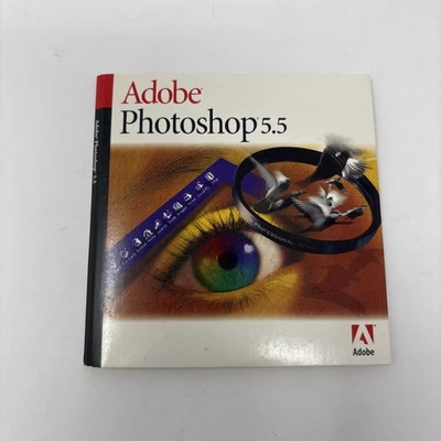 Adobe Photoshop 5.5 - for Windows - 2 CD's Application + Training w/ Serial - Image 1 of 4