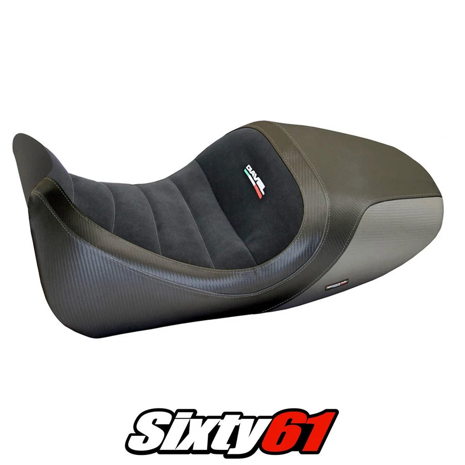 Cubierta de asiento Ducati Diavel 2014-2016 2017 2018 Tappezzeria terciopelo confort gris Foto 1 de 4