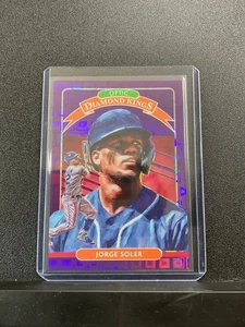Donruss Optic Diamond Kings Jorge Soler 2020 #19 FOTL púrpura Pandora Prizm/99 - Imagen 1 de 2