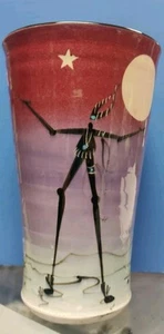 The StarKeeper Gallery 8” Vase by Roger Allen wheel thrown pottery hand painted - Picture 1 of 6
