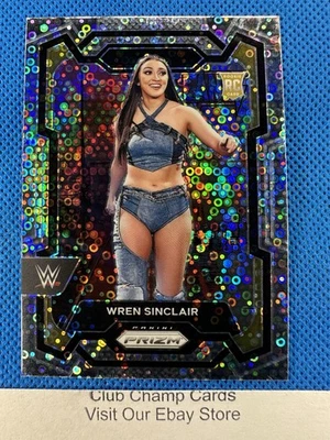 2024 #195 Wren Sinclair Panini Prizm WWE Undercard Disco Prizm RC - Image 1 of 2