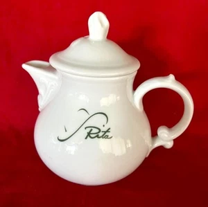 Vintage Hotel Rita 2 Cup White Teapot Hutschenreuther Germany - Picture 1 of 7
