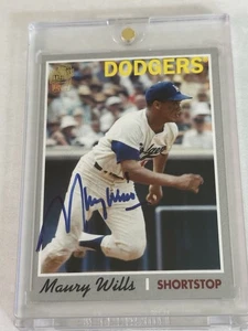 2012 Topps Archives - Fan Favorites Autographs Maury Wills #FFA-MW - Picture 1 of 2