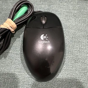 Logitech M-SBF96 PS2 Wheel Optical Scroll Mouse 3 Button Ergonomic Design Used - Picture 1 of 6