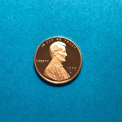 1979 S Proof Lincoln Cent Type 2 Clear "S"   FREE SHIP Cover