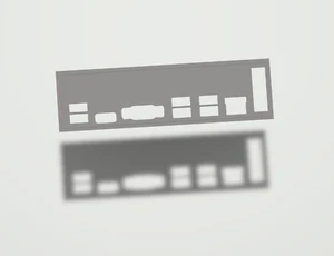 Machinist B450 IO Shield, I/O Shield, 3D Printed, IO Backplate - Bild 1 von 6