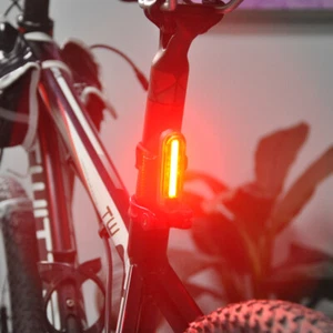 LED Bicycle Bike MTB Rear Tail Light Cycling Rechargeable Taillight Red Flashing - Picture 1 of 11