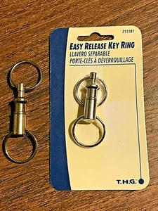  Hillman Push Apart Easy Release Key Ring 711181 - Set of 2 - Picture 1 of 6
